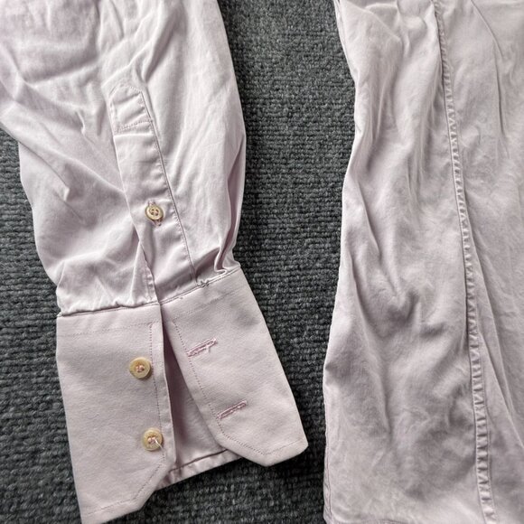 Gucci Purple Size 15 Long Sleeve Button Up Shirt Italy Made Authentic Cotton Mix - Picture 4 of 16